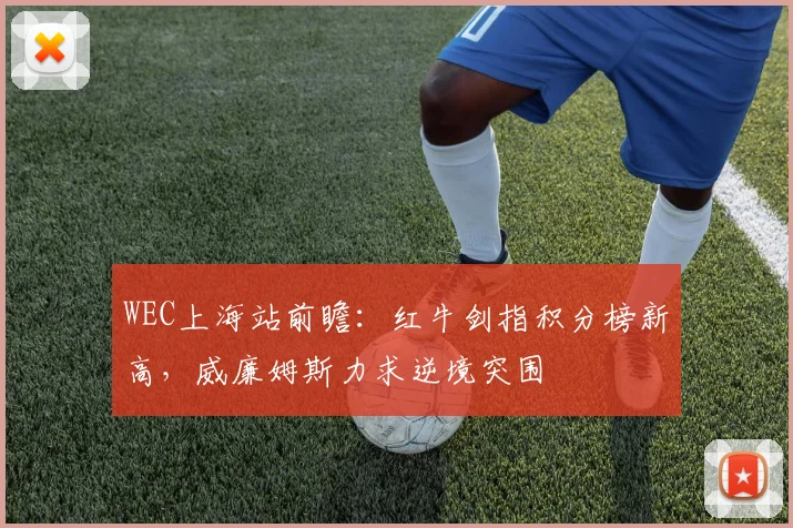 WEC上海站前瞻：红牛剑指积分榜新高，威廉姆斯力求逆境突围